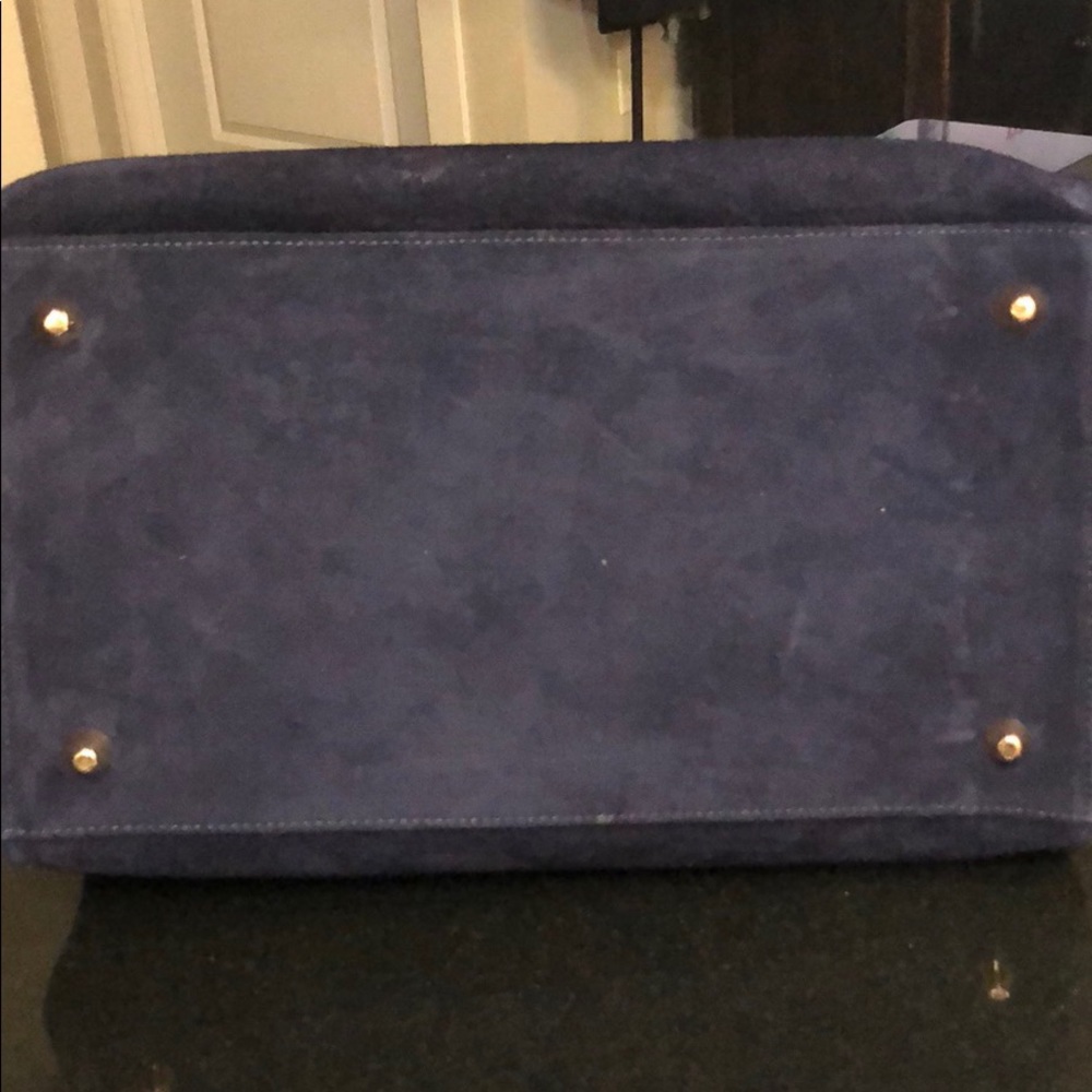 Navy Suede Bag - Clare Vivier - Picture 7 of 7